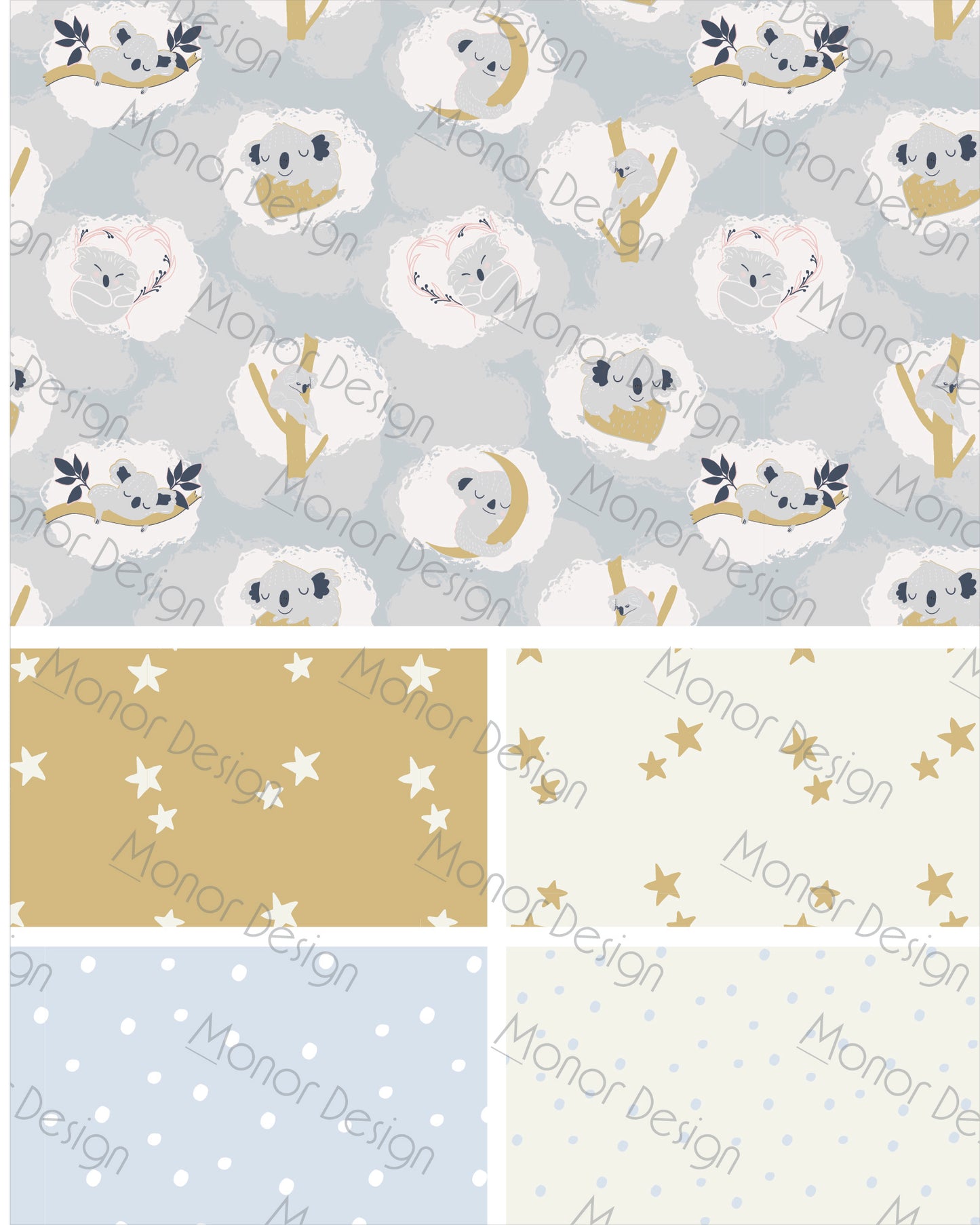 Sweet Dreams Collection-5 patterns + 4 artworks + Sweet Dreams Lettering